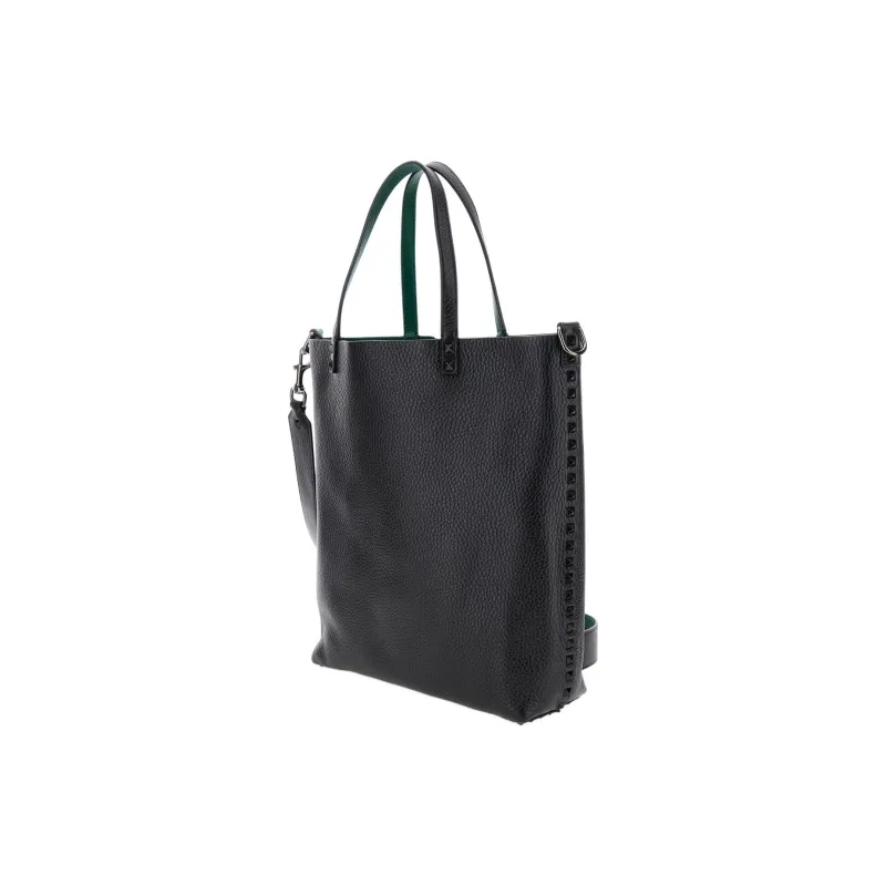 Valentino Calfskin Shoulder Bag Crossbody Bag Handbag Men's Black-2