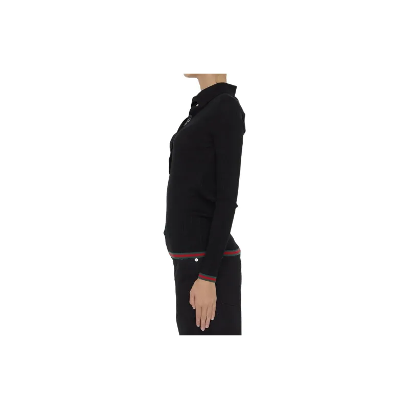 GUCCI Web Striped Knitted Jumper-2
