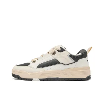 QIAODAN Goku Skateboard Shoes Men Low Top Birch White