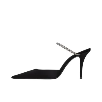 SAINT LAURENT Barbara Embellished Pointed Toe Pumps