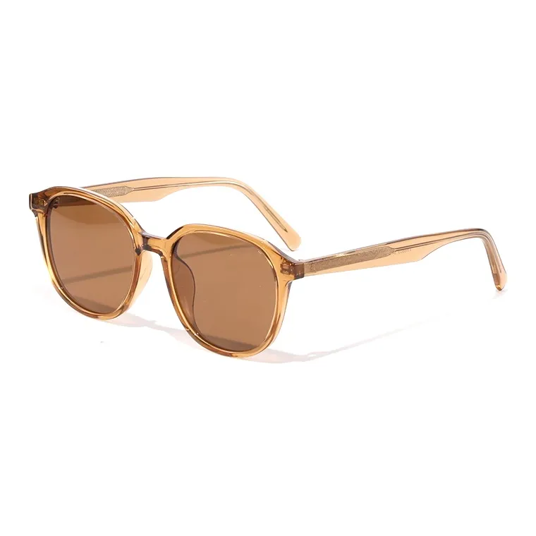JEAN MARC TR/Memory Plastic Oval Sunglasses Unisex-5