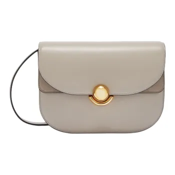 Furla Cow Leather Crossbody Bag, Shoulder Bag Trumpets Women's Gray