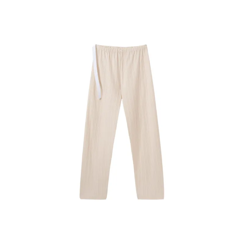 OUSHIBO Pajama Pants Women's Apricot-0