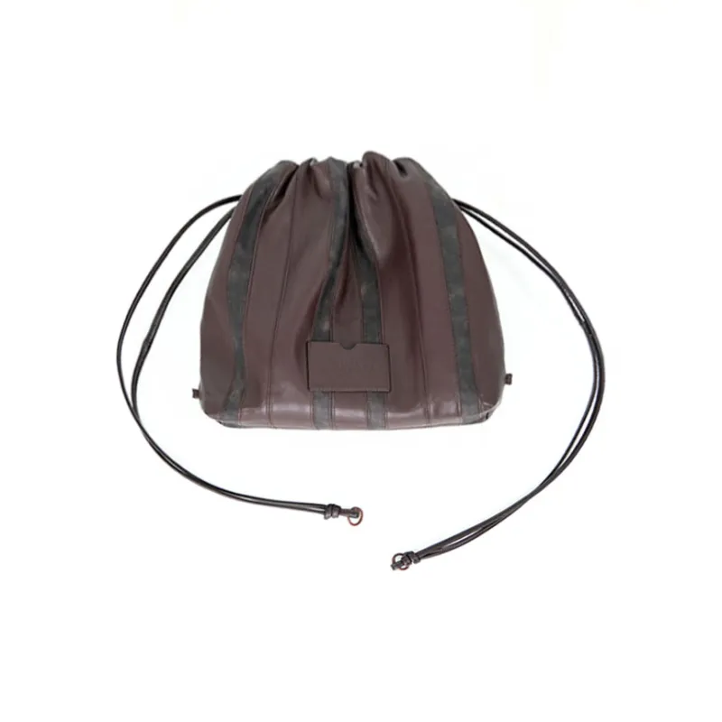 MUYSO Eco Friendly Recycled Leather Handbag Shoulder Bag Women's Brown-2