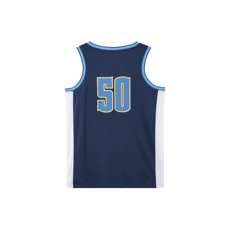 361° Basketball Jerseys Men's Dark Blue/Raw White-1