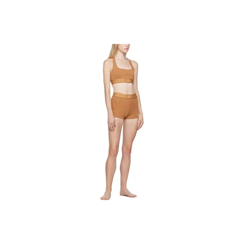 VERSACE Greca Border Trunks 'Caramel'-1