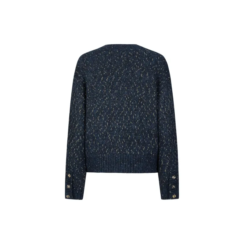 JZ. ANNAKRO Knitwear Women's Flower Navy-1