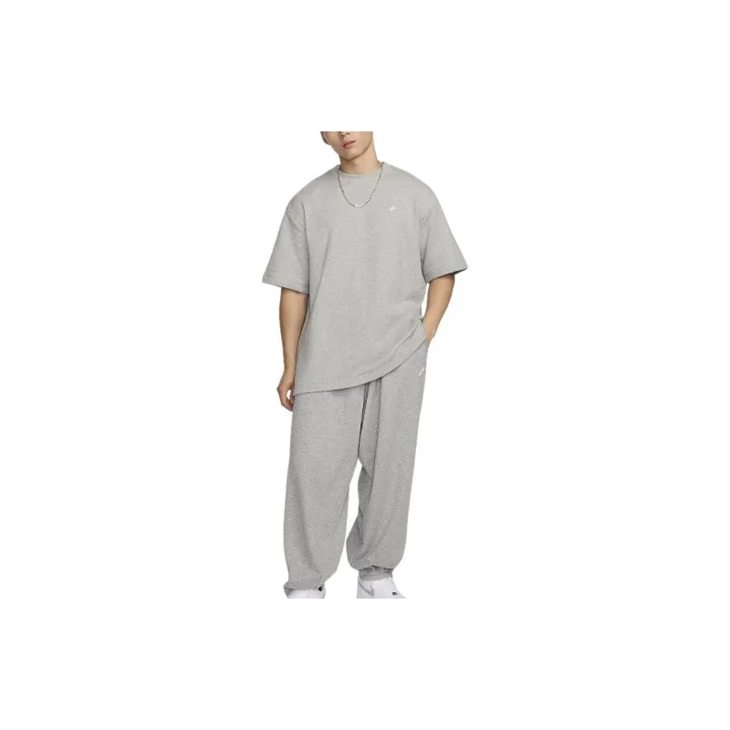 Nike T Shirt Men's Dark Gray Heather/White-1