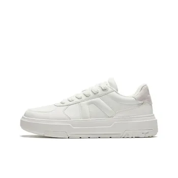 Anta A Road Wear Resistant Slip Resistant Low Top Skateboard Shoes Men's White