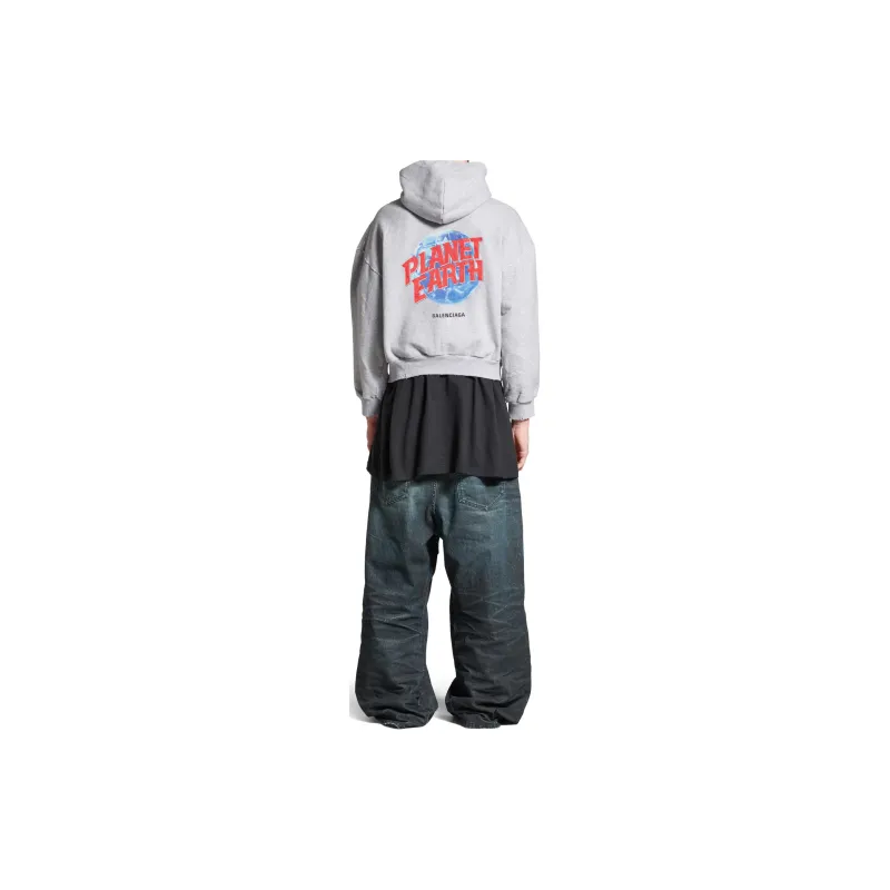 Balenciaga Sweatshirt Regular Fit Men's Gray-3
