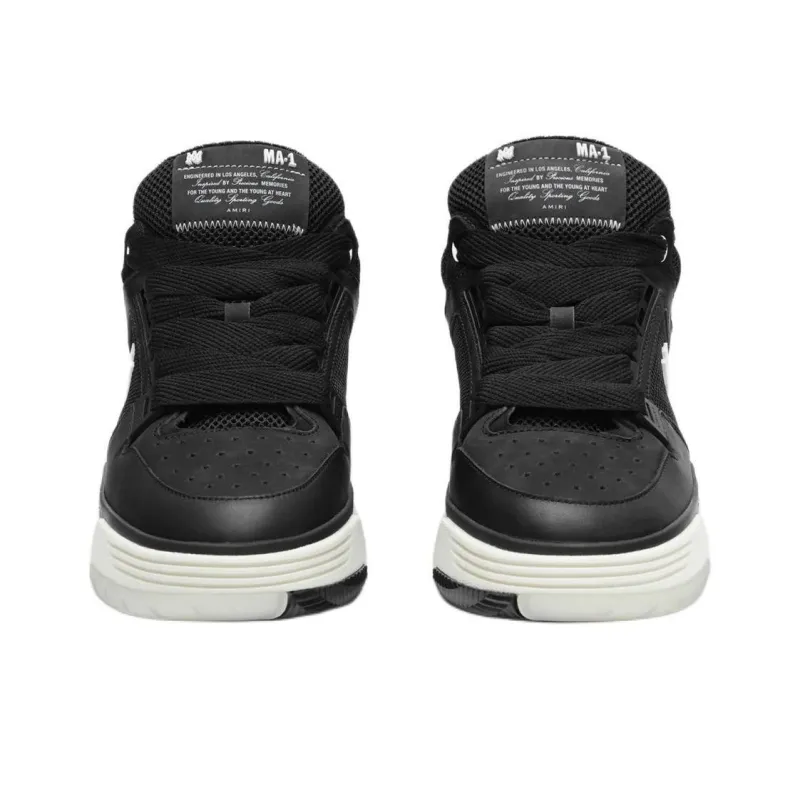 AMIRI MA 1 Low Top Skateboard Shoes Women's Black-4