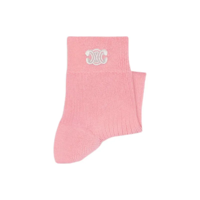 CELINE Ankle Socks Women's Pink-1