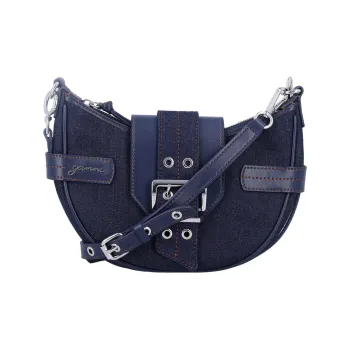 GANNI Small Bucky Denim Crossbody Bag