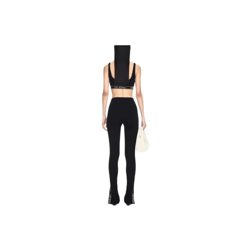 OFF WHITE Logo underband Crop Top-3