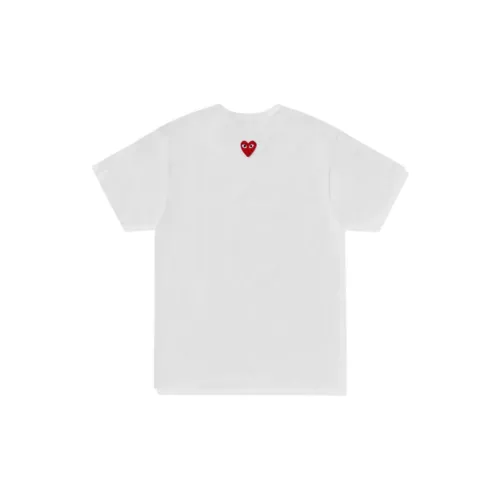 CDG Play T-Shirts Unisex White