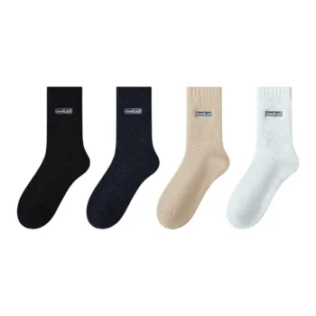 PLANDOO Mid-Calf Socks Unisex 4 Pack