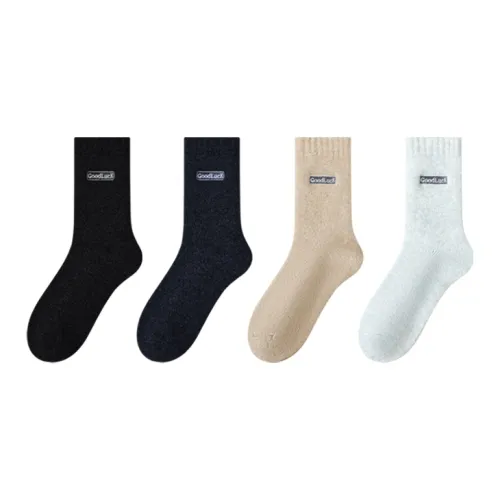 PLANDOO Mid Calf Socks Unisex 4 Pack