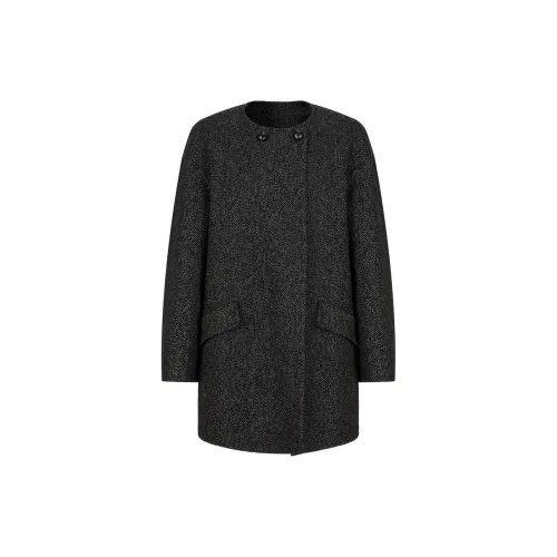 JZ. ANNAKRO Coats Women's Plain Black