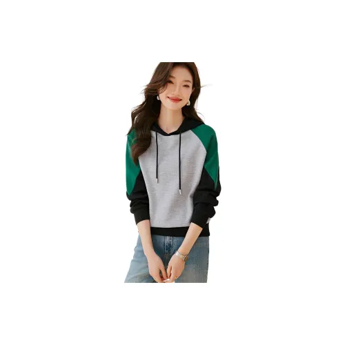 Mo Han Yi Mei Sweatshirts Women's Gray And Green