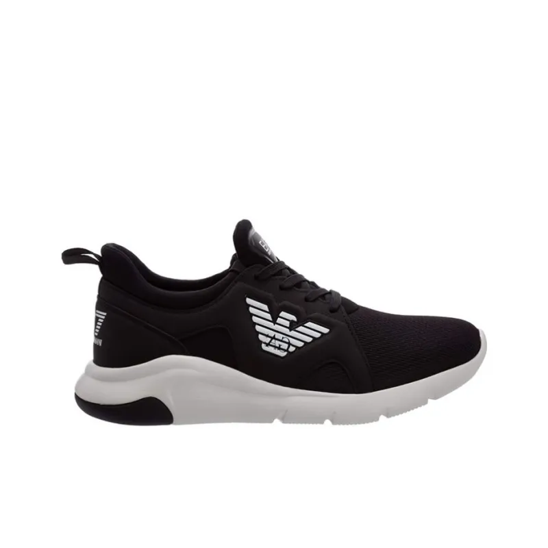 EMPORIO ARMANI Anti-Slip And Wear-Resistant Lightweight Low-Top Casual Shoes Unisex Black-1