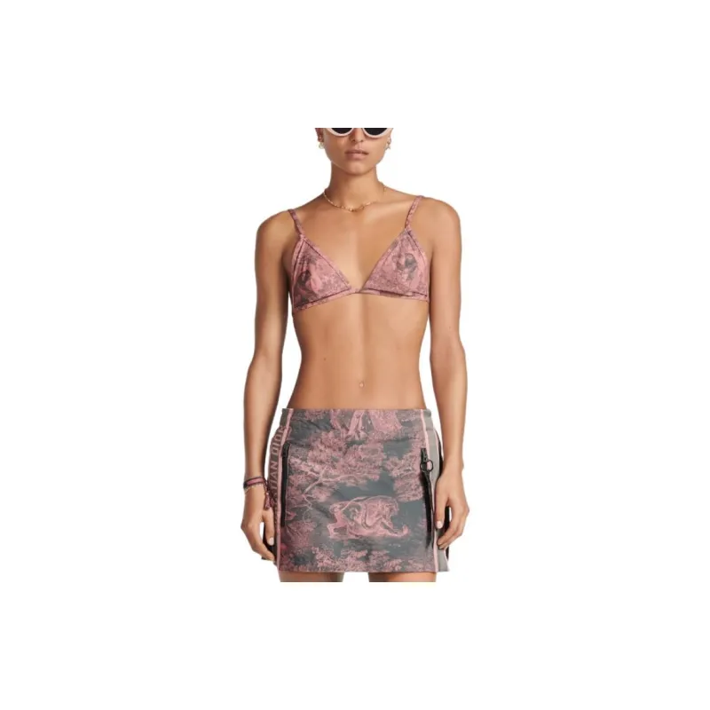 DIOR All Over Patterned Tied Bikini Top-1