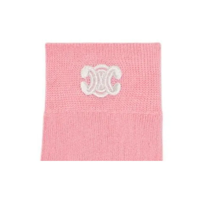 CELINE Ankle Socks Women's Pink-2
