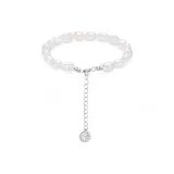Fu Character Pendant Pearl Bracelet[Silver]