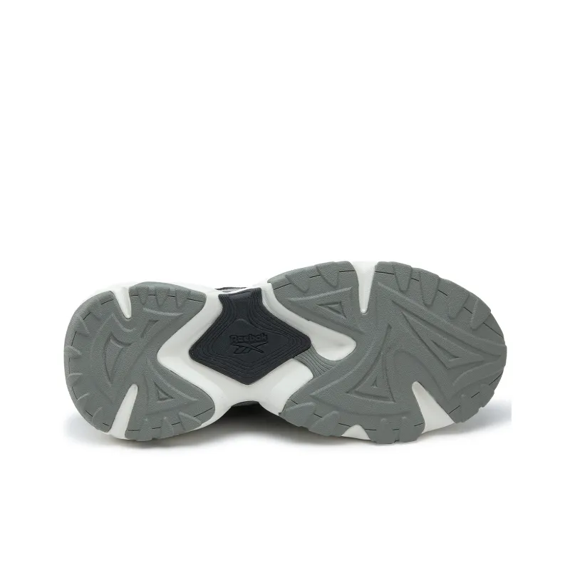 Reebok FLUFFI PUFF CN Anti Slip Wear Resistant Breathable Height Increasing Low Top Running Shoes Unisex Gray-4