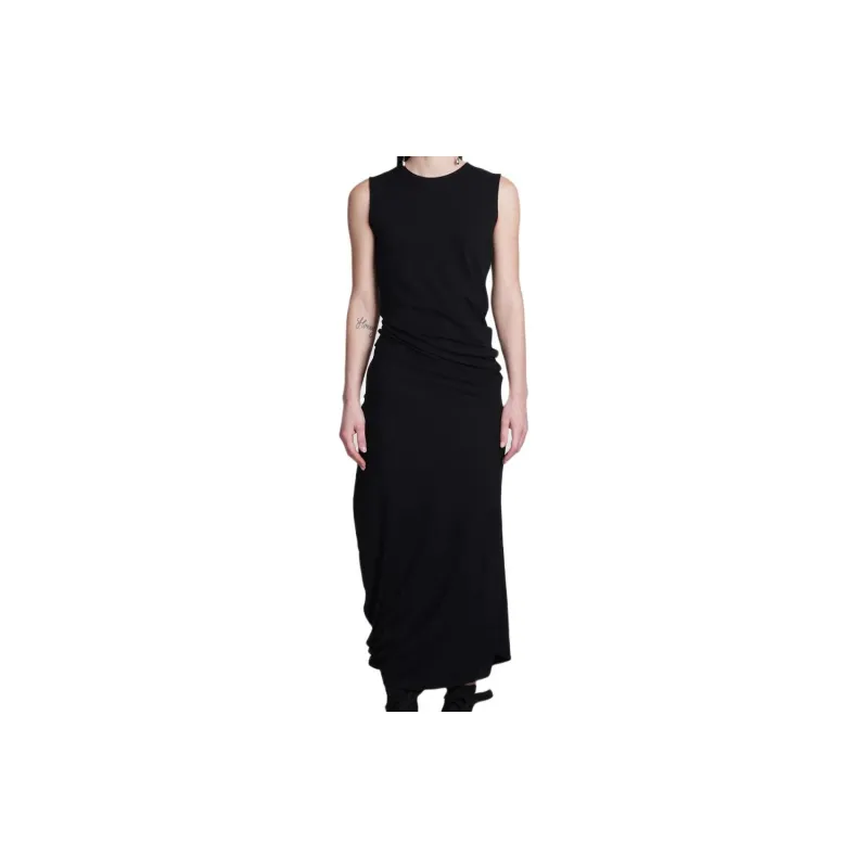 Lemaire Draped Crepe Maxi Dress-1