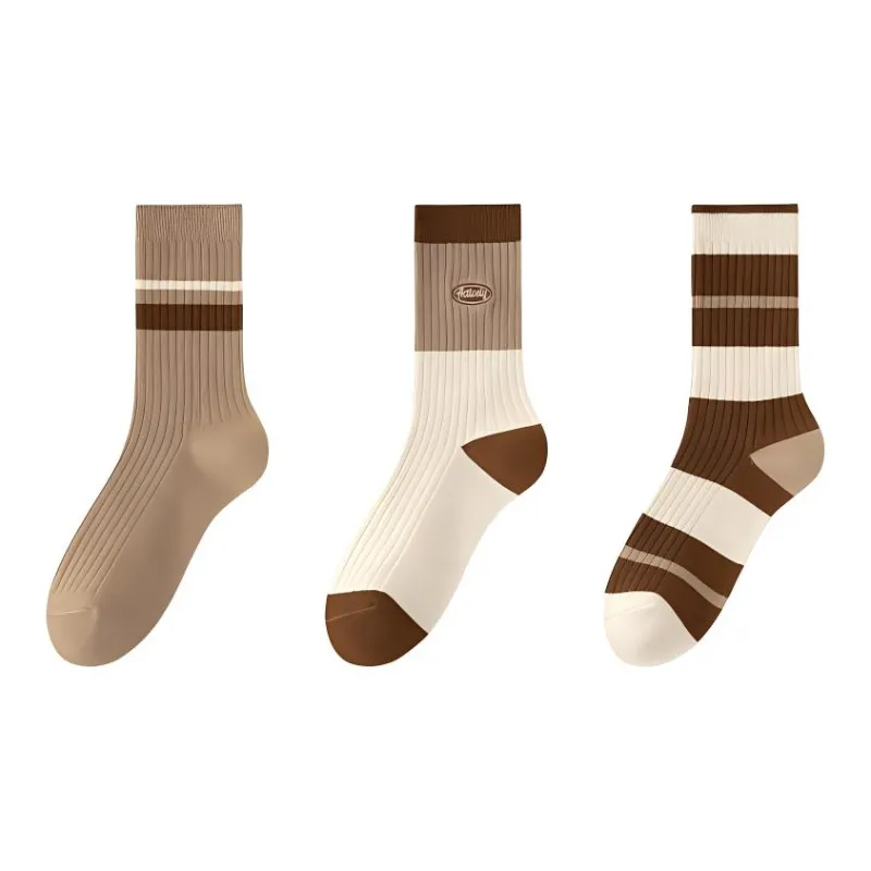 MIIOW Mid Calf Socks Women's 3 Pack-7