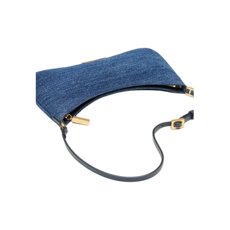 Jacquemus Denim Shoulder Bag Women's Denim Blue-3