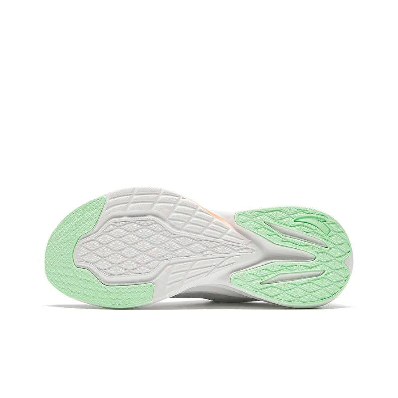 Anta Running Collection Anti Slip Wear Resistant Low Top Casual Running Shoes Women's White Purple Green-4