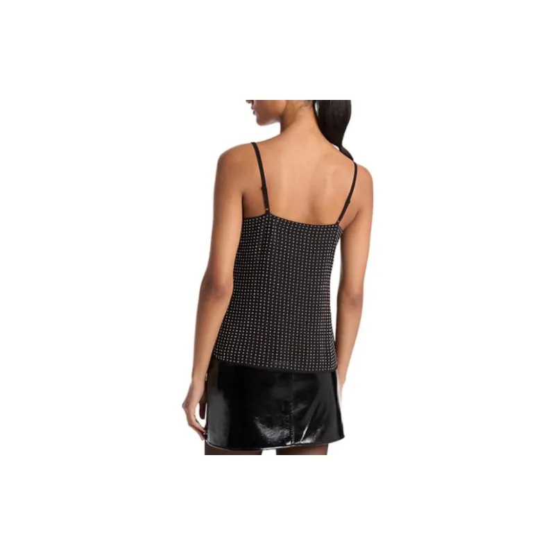 MICHAEL KORS Rhinestone Georgette Camisole Tank Top-1