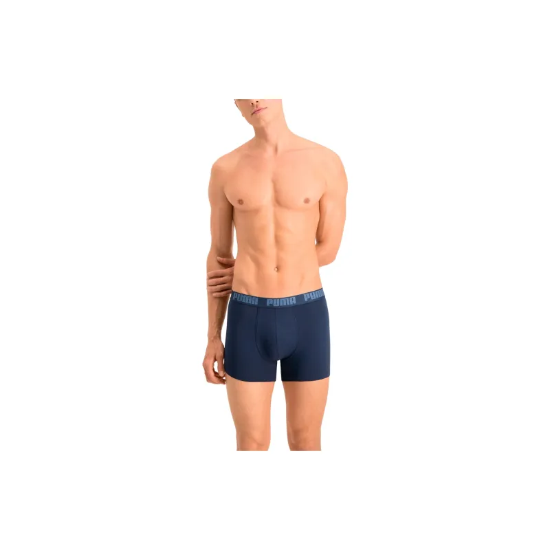 PUMA Basic Men's Boxers 2 Pack Underpants Men's 2 Pack Denim Blue-5