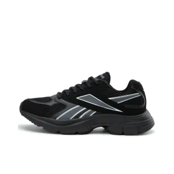 Reebok Anti Slip Wear Resistant Low Top Running Shoes Unisex Black Warrior