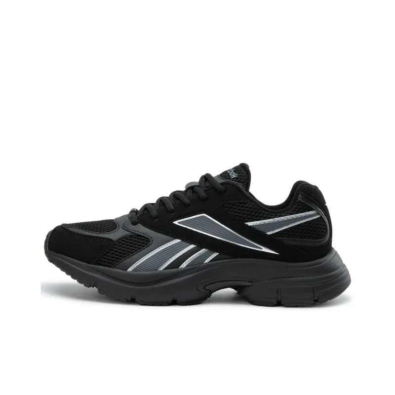 Reebok Wear resistant, Lightweight, Breathable, And Non slip. Low Top Running Shoes Unisex Black Warrior-0
