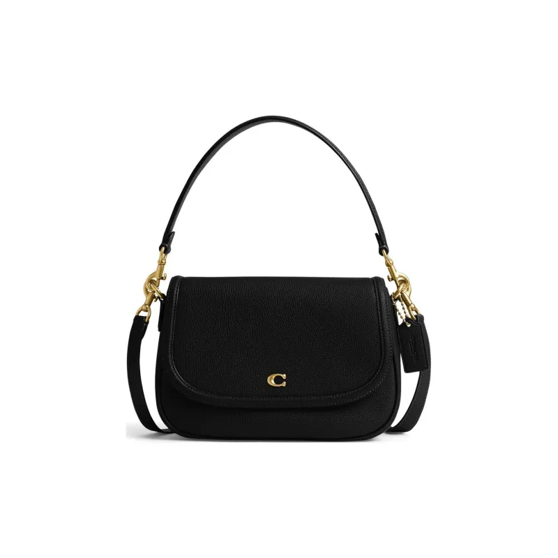 COACH Legacy Cow Leather Portable Crossbody Bag, Shoulder Bag Medium Size Women's Black-0