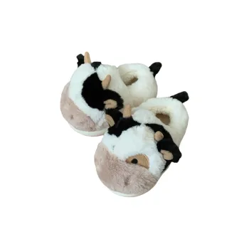 SHIGUDE Cotton Slippers Unisex White