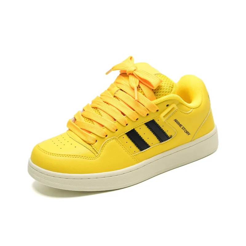 T628 Puffy Shoes, Box Slip Resistant, Abrasion Resistant, Lightweight, Breathable Low Top Skateboard Shoes Unisex-32