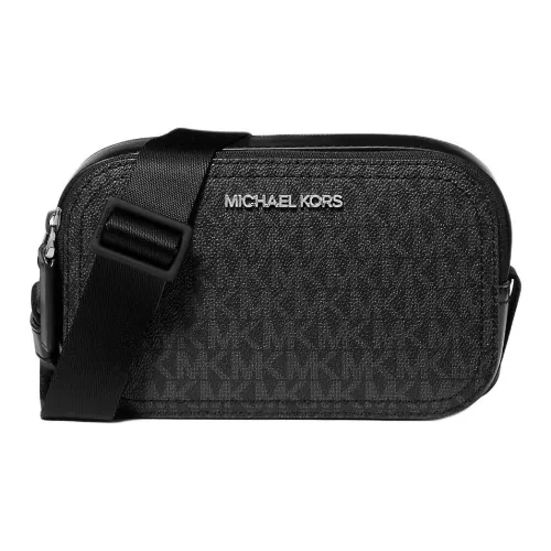 MICHAEL KORS MK Cooper Coated Canvas Crossbody Bag, Shoulder Bag Women's Black