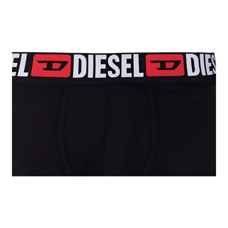 DIESEL Umbx Damien All Over Logo Waist Boxers 3 Pack Black-6