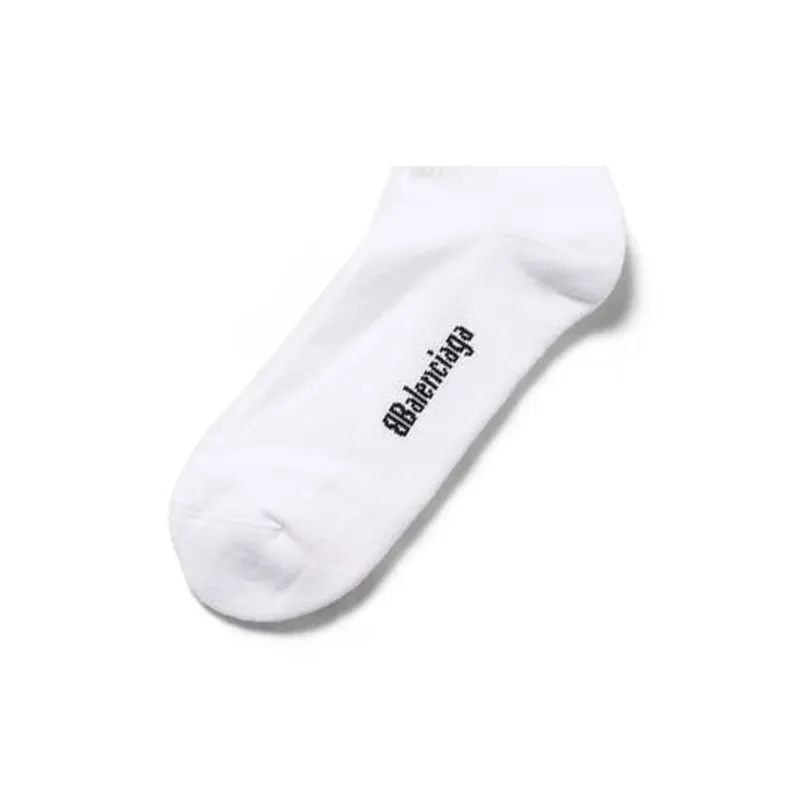 Balenciaga Knee-High Socks Regular Fit Men's 1 Pack White-5