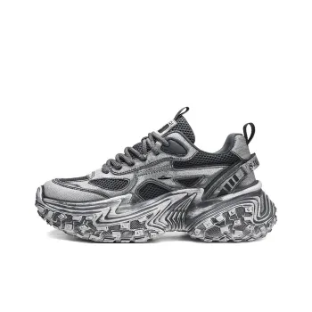 Kuding Breathable Low Top Chunky Sneakers Men's