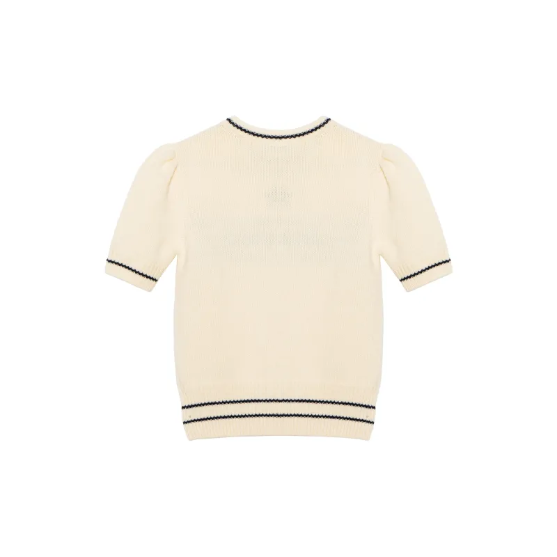 DIOR Dior Quarterly New Products Cashmere Sweater Women's Beige-1