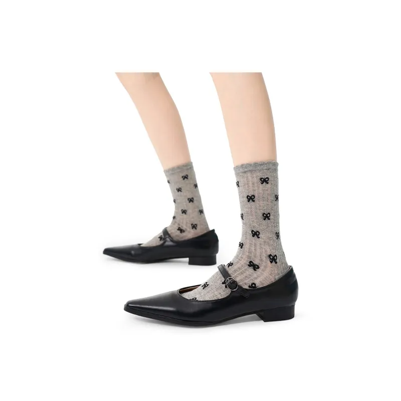 Primeet Mid Calf Socks Spring And Summer Women's Single Pack-27