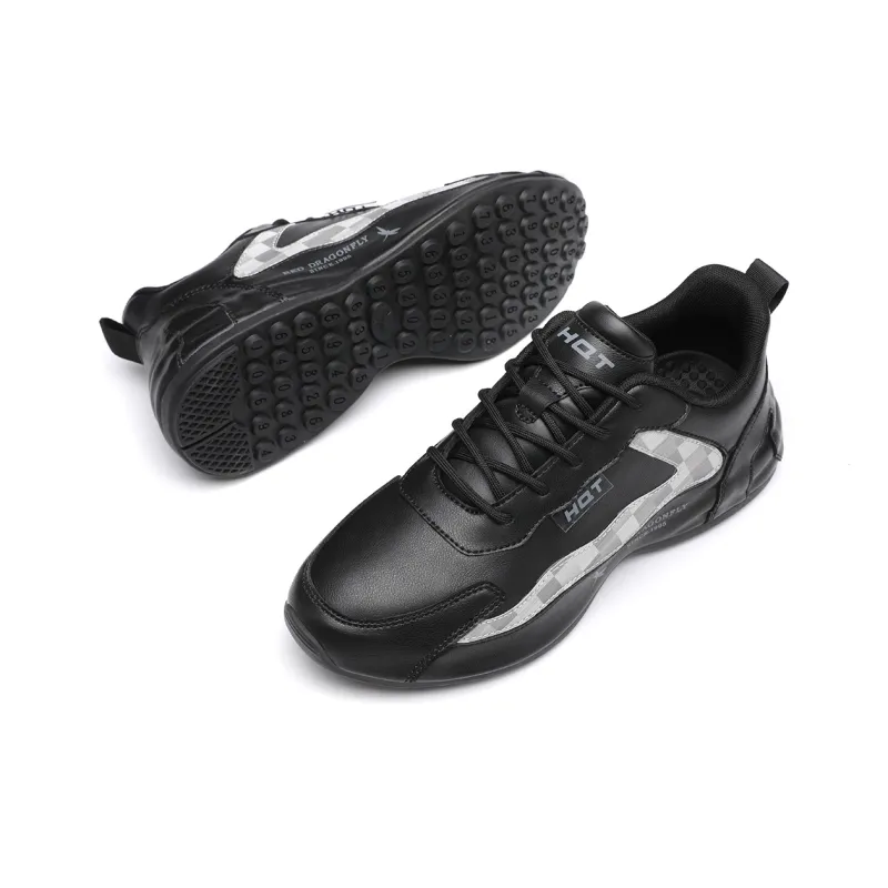RED DRAGONFLY Height Increasing Abrasion Resistant Low Top Sole Protected Athletic Shoes Men's-10