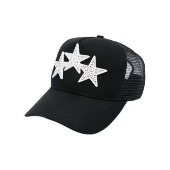 AMIRI Crystal 3 Star Trucker Hat