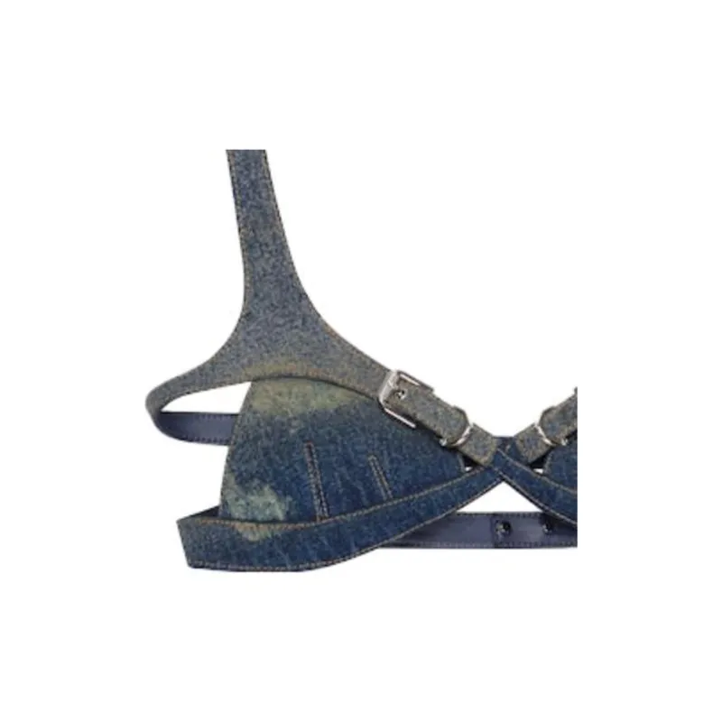 Givenchy Crossed Front Bra 'Military Blue'-4