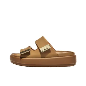 Crocs Abrasion-Resistant Slide Slippers Unisex Brown