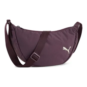 PUMA Nylon Shoulder Bag Crossbody Bag Extra Large Women's Midnight Plum
